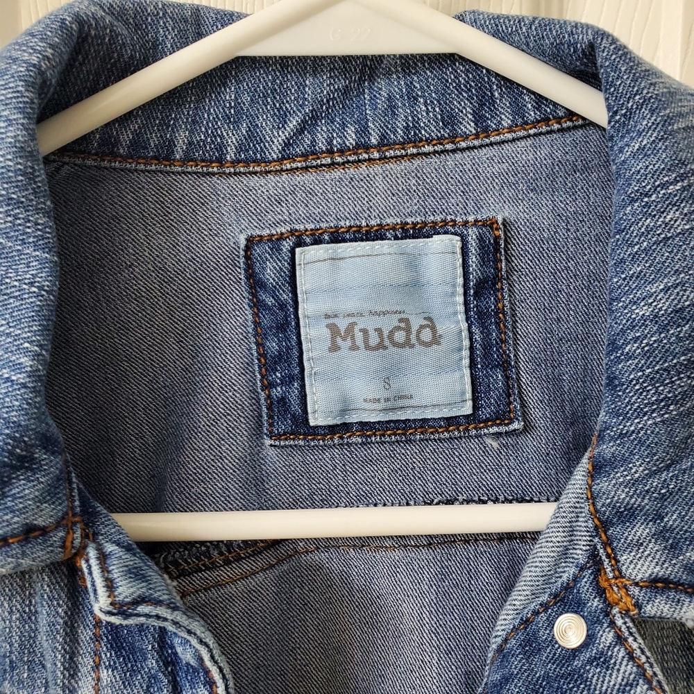 Mudd Y2K Women's Classic Demin Blue Jean Jacket Size Small - Picture 3 of 6